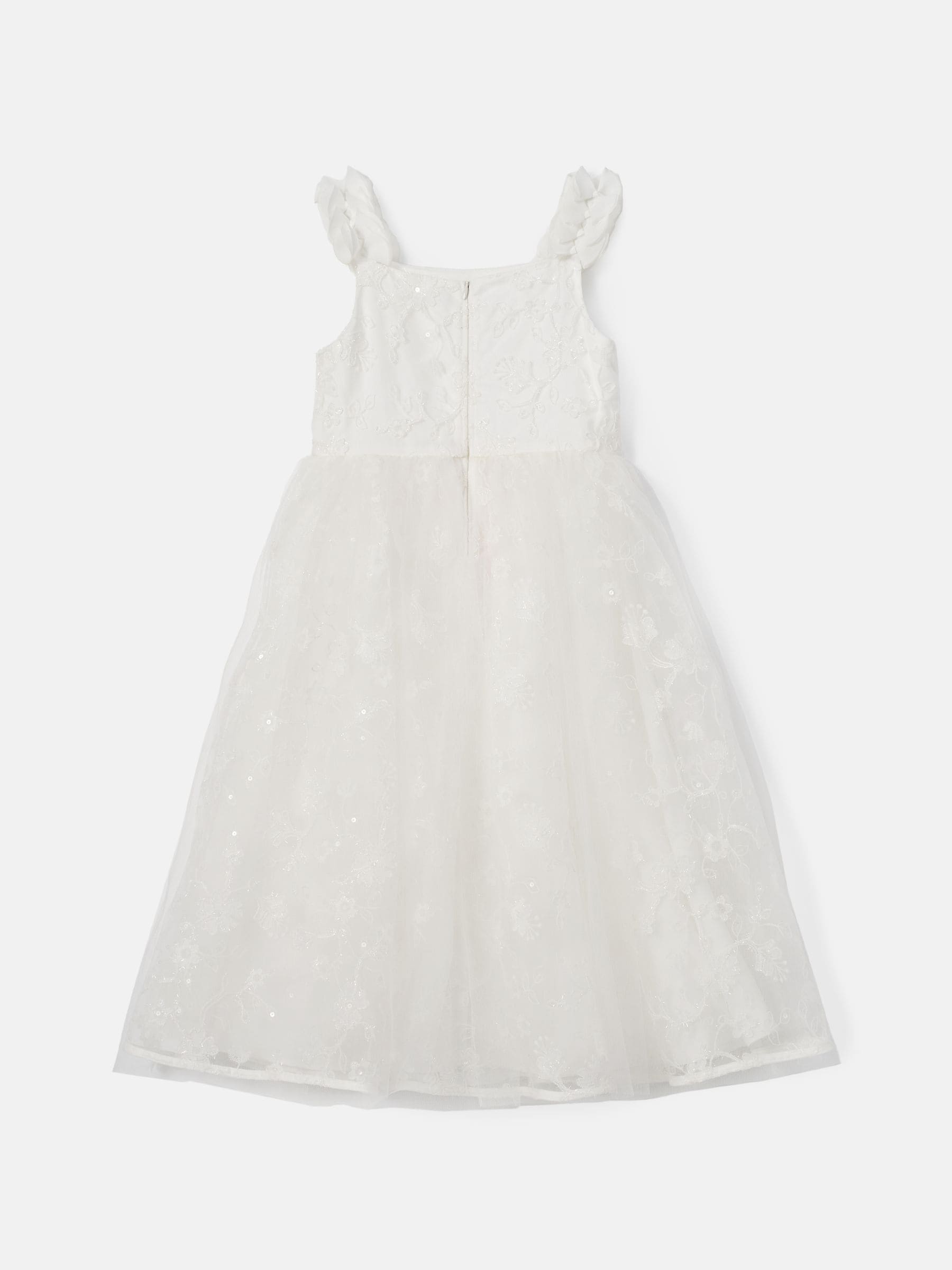 Angel & Rocket White Sparkle Embroidered Olivia Dress image 6