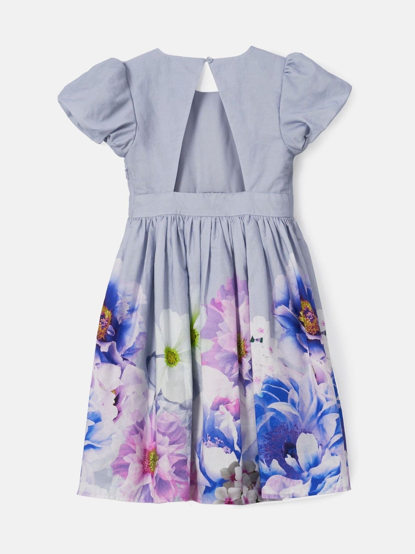 Angel & Rocket Purple Lucia Orchid Border Print Dress image 5