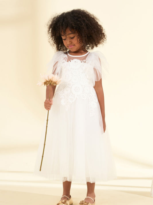 Dsiney Kidz - Angel & Rocket White Cascade Lace Anelise Dress image 1