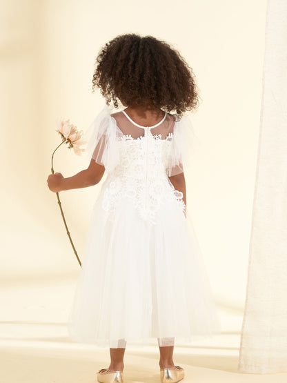 Angel & Rocket White Cascade Lace Anelise Dress image 2