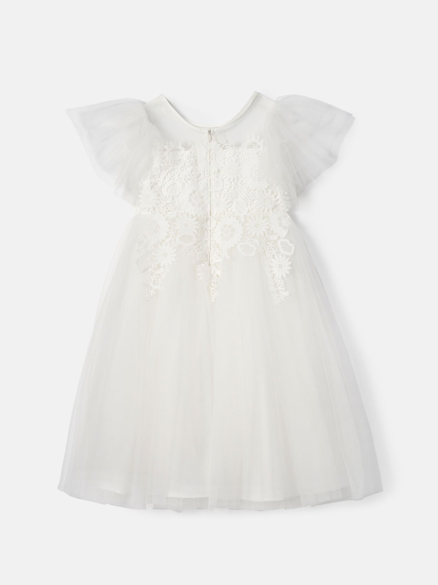 Angel & Rocket White Cascade Lace Anelise Dress image 4