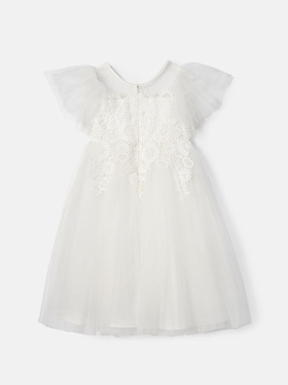 Angel & Rocket White Cascade Lace Anelise Dress image 4