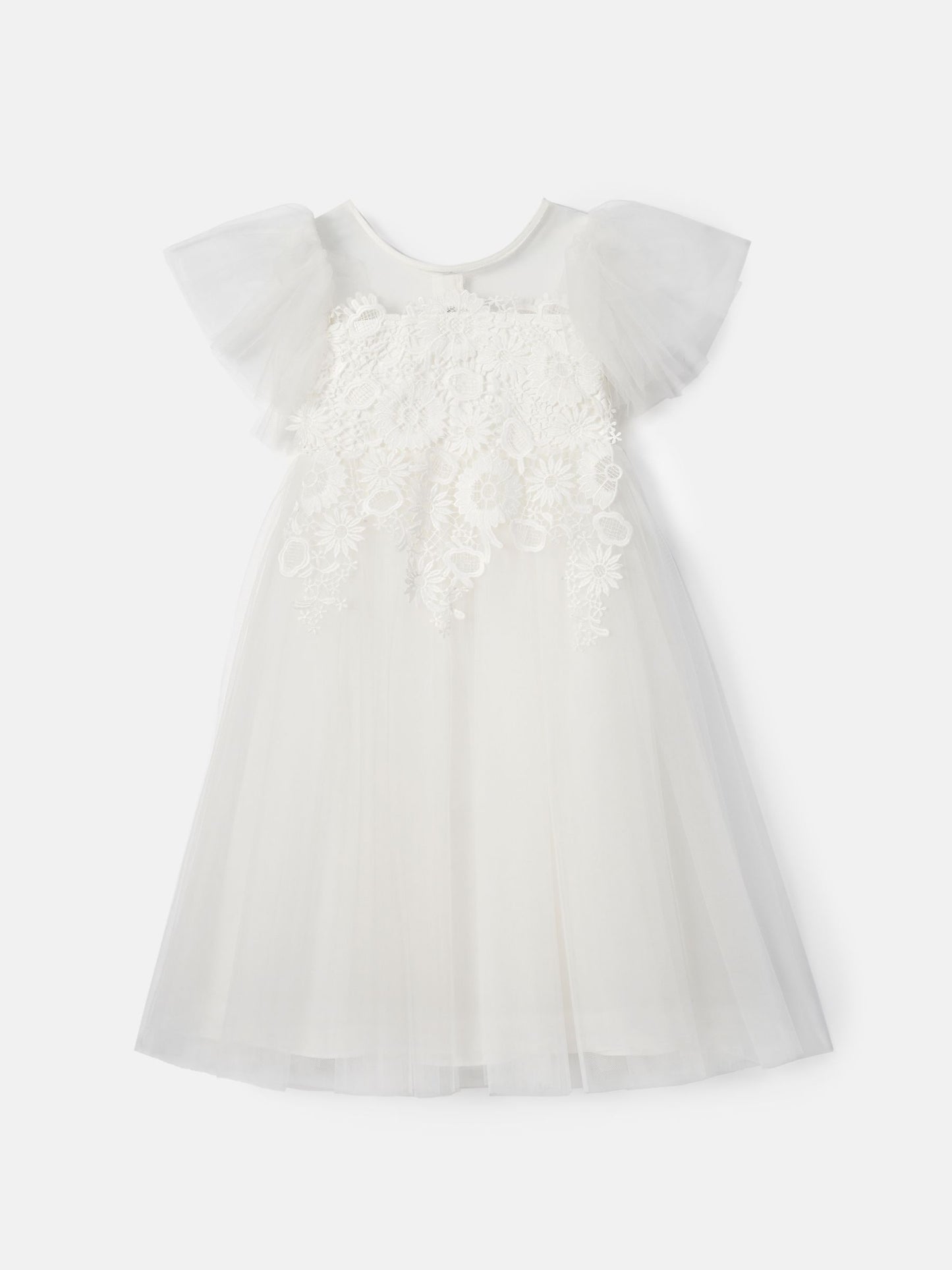 Angel & Rocket White Cascade Lace Anelise Dress image 5
