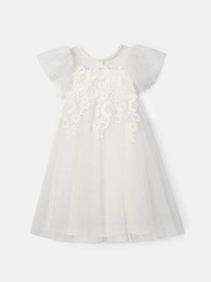 Angel & Rocket White Cascade Lace Anelise Dress image 5