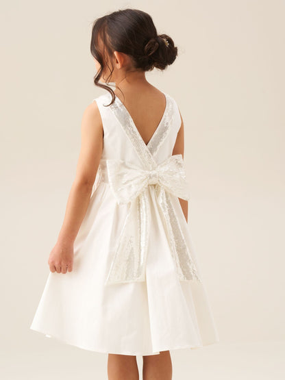 Angel & Rocket White Sequin Bow Claudia Dress image 2