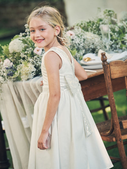 Angel & Rocket White Sequin Bow Claudia Dress image 7
