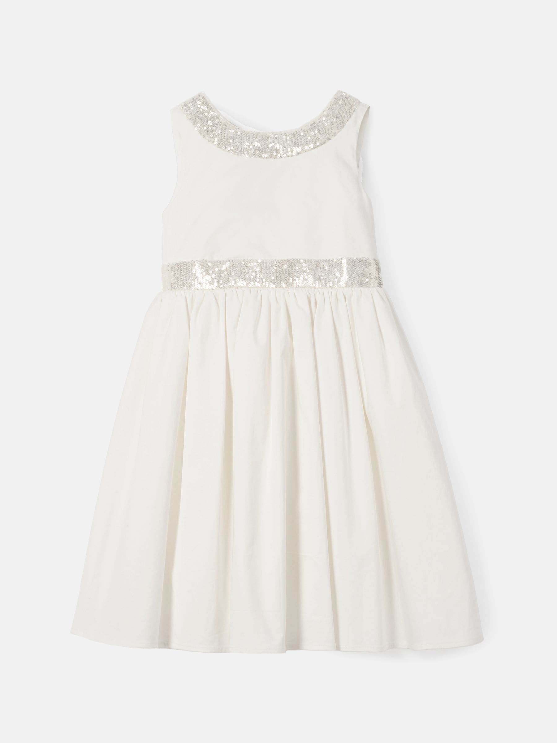 Angel & Rocket White Sequin Bow Claudia Dress image 8