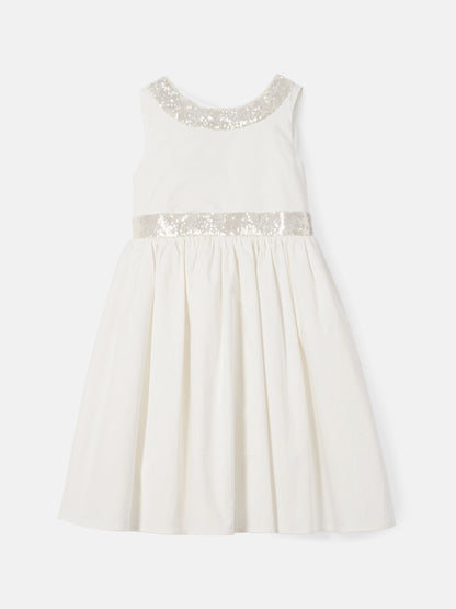 Angel & Rocket White Sequin Bow Claudia Dress image 8
