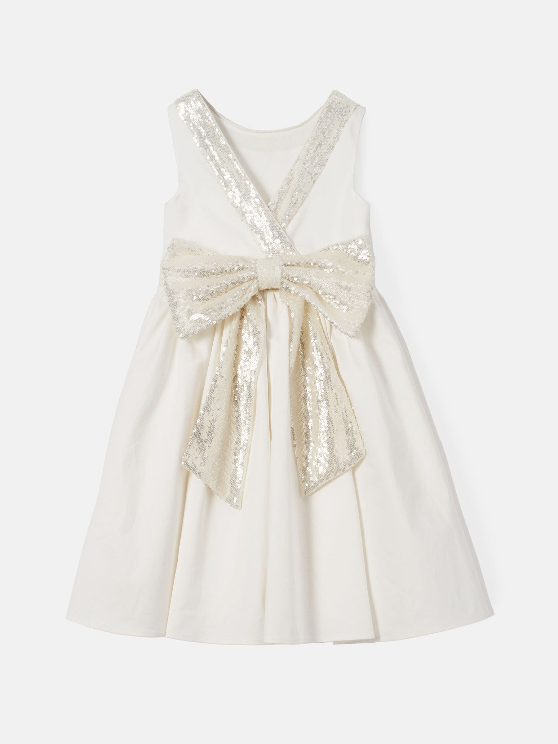 Angel & Rocket White Sequin Bow Claudia Dress image 9