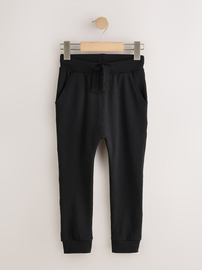 Black/Navy/Grey Skinny Fit Joggers 5 Pack (3mths-7yrs) image 2