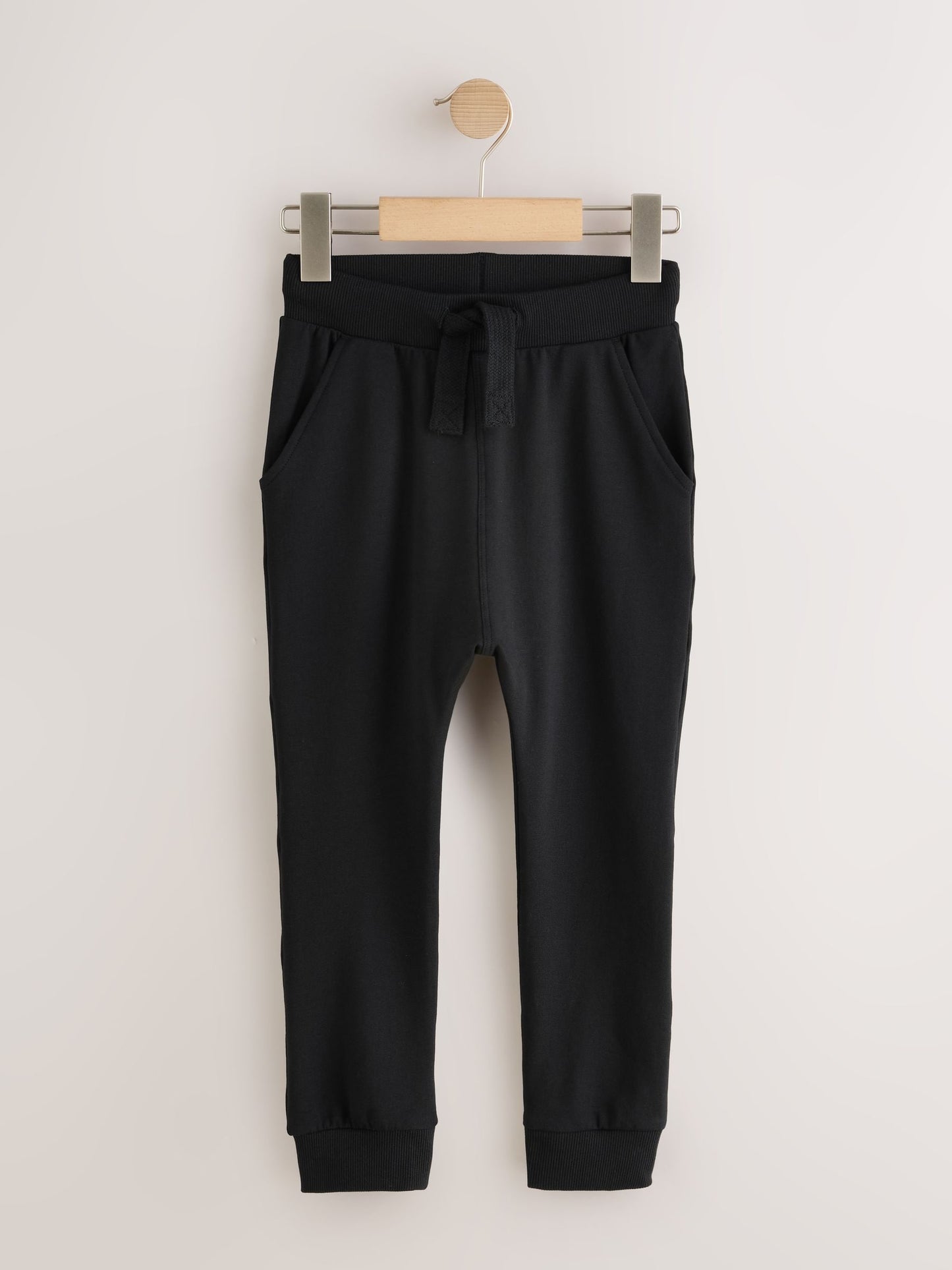 Black/Navy/Grey Skinny Fit Joggers 5 Pack (3mths-7yrs) image 4