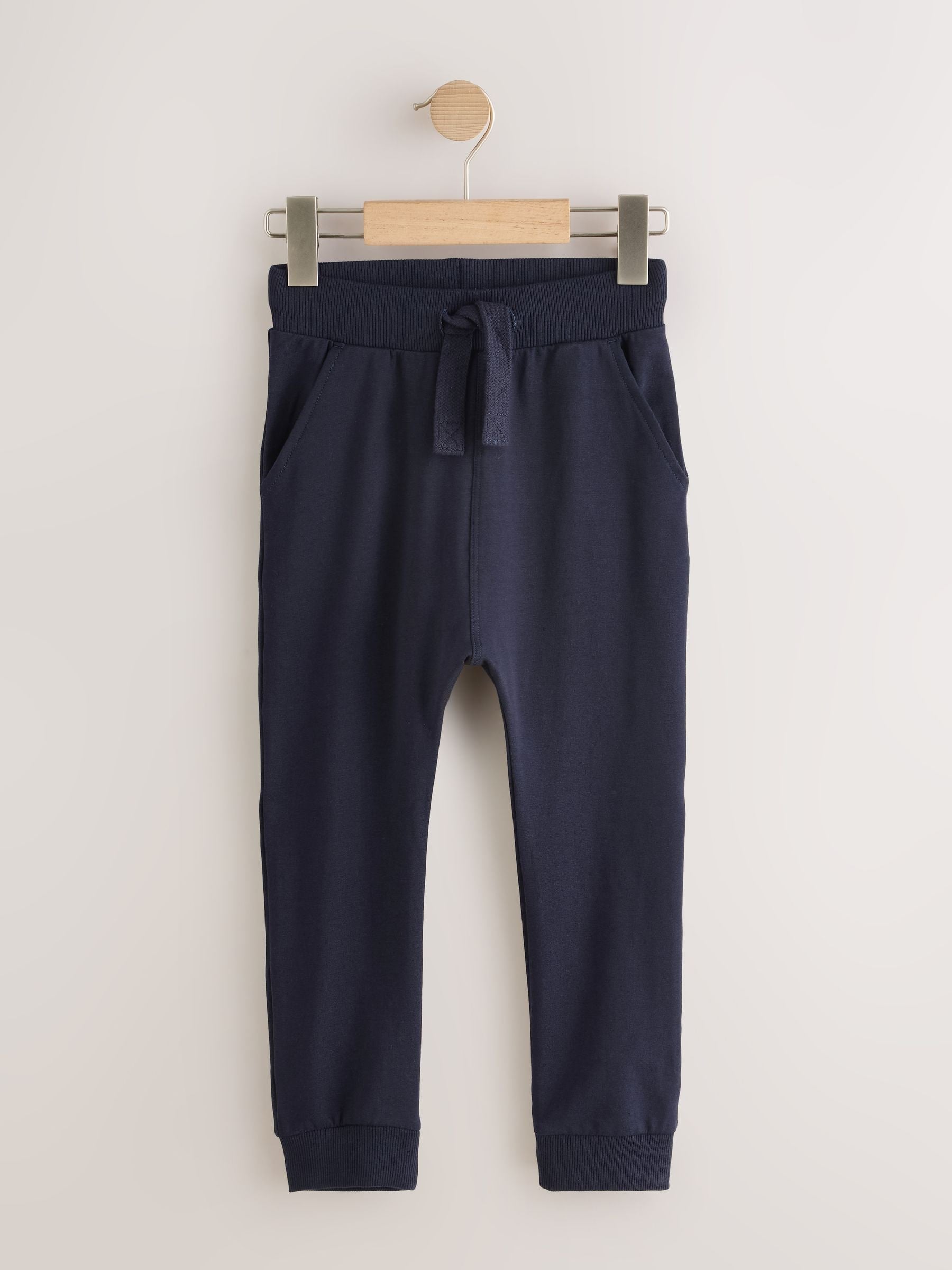 Black/Navy/Grey Skinny Fit Joggers 5 Pack (3mths-7yrs) image 7