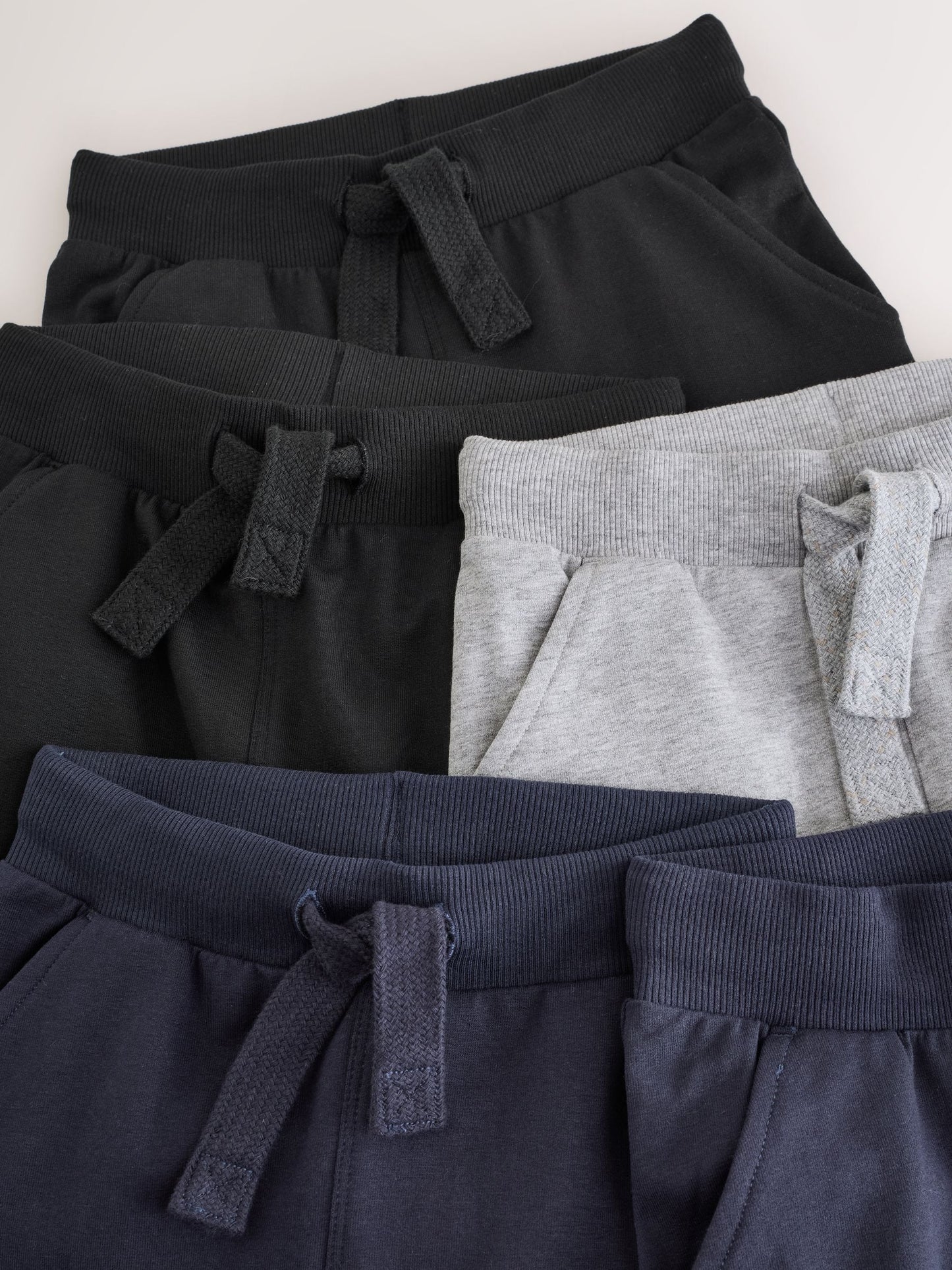 Black/Navy/Grey Skinny Fit Joggers 5 Pack (3mths-7yrs) image 8