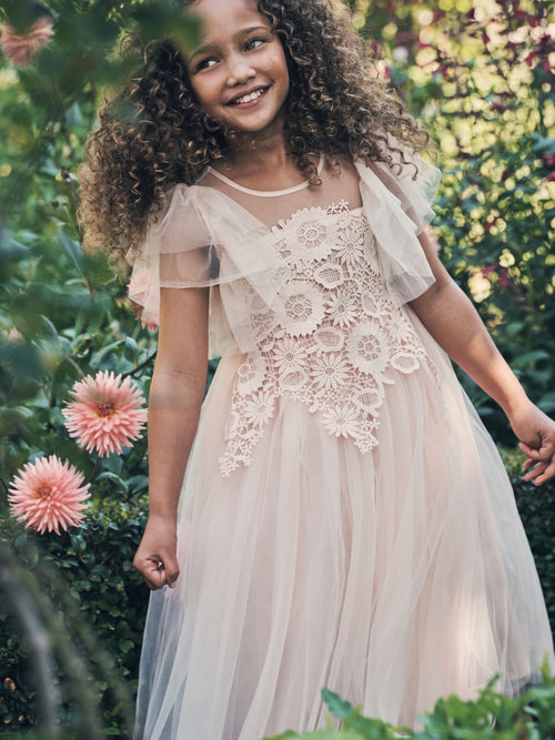 Dsiney Kidz - Angel & Rocket Pink Cascade Lace Anelise Dress image 1