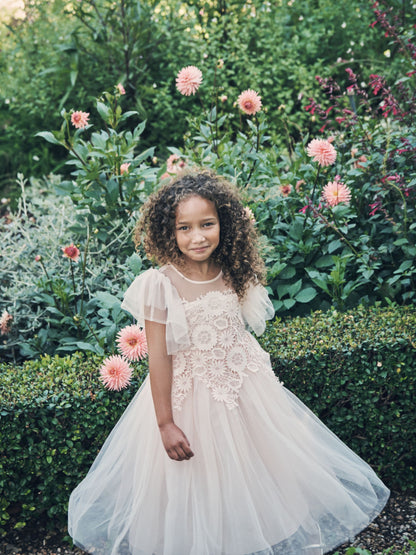 Angel & Rocket Pink Cascade Lace Anelise Dress image 3