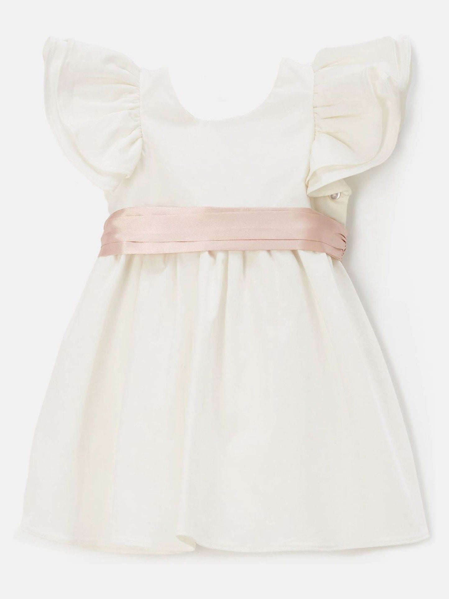 Angel & Rocket Cream Sylvie Sateen Sash Bow Dress image 3