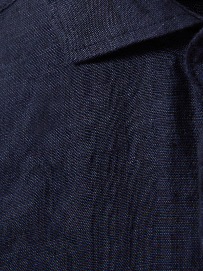 Dsiney Kidz - Reiss Navy Ruban 3-9 yrs Linen Cutaway Collar Shirt image 5