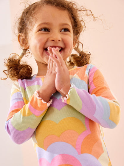 Rainbow Cotton Rich Long Sleeve Rib T-Shirt (3mths-7yrs) image 5