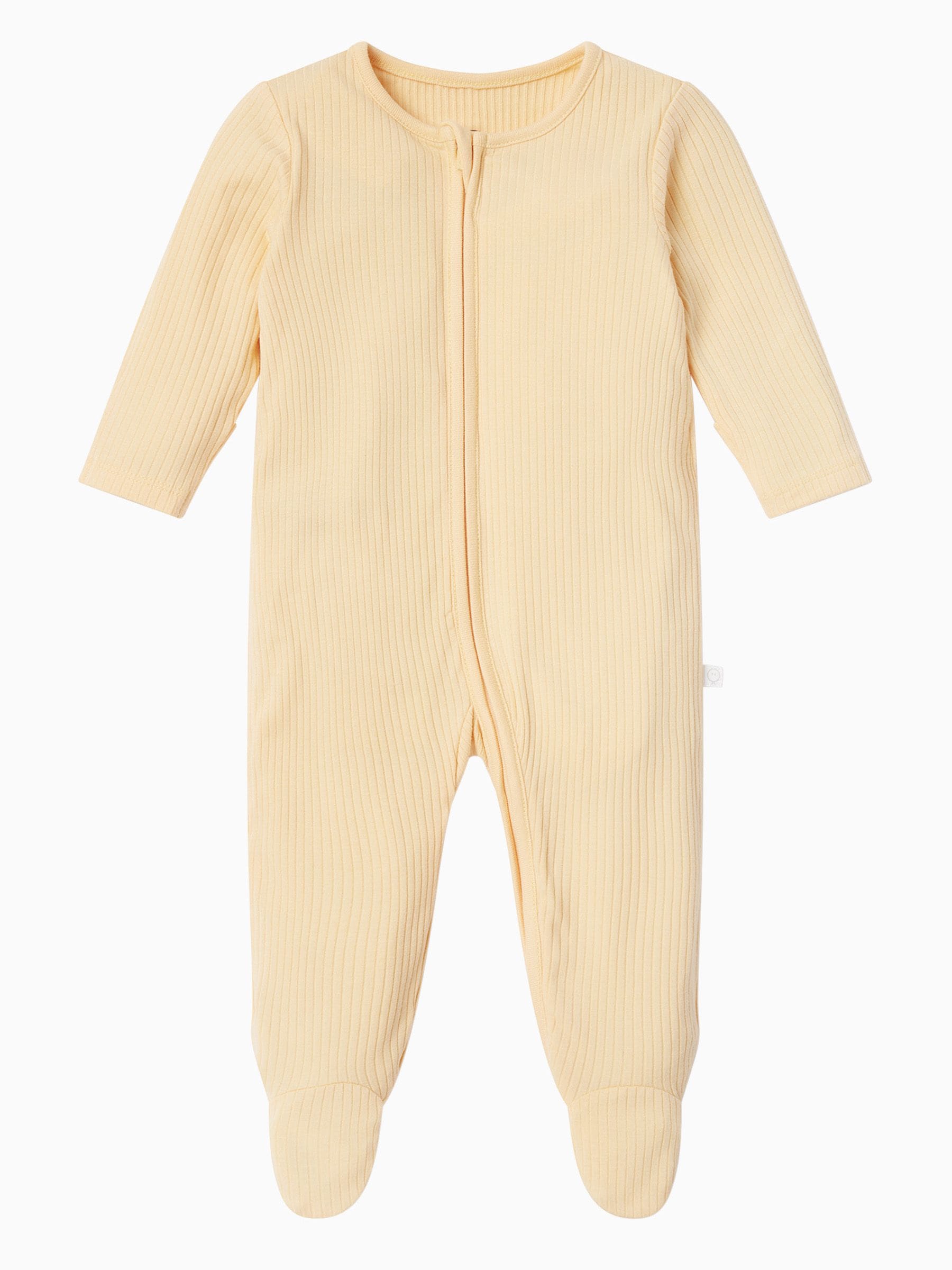 MORI Yellow Stretch Supersoft 2 Way Zip Sleepsuit image 3