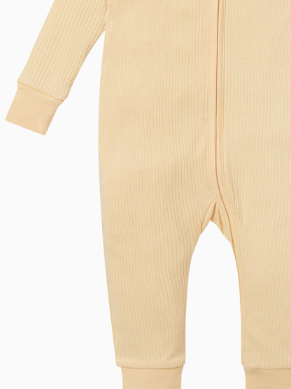 MORI Yellow Stretch Supersoft 2 Way Zip Sleepsuit image 5