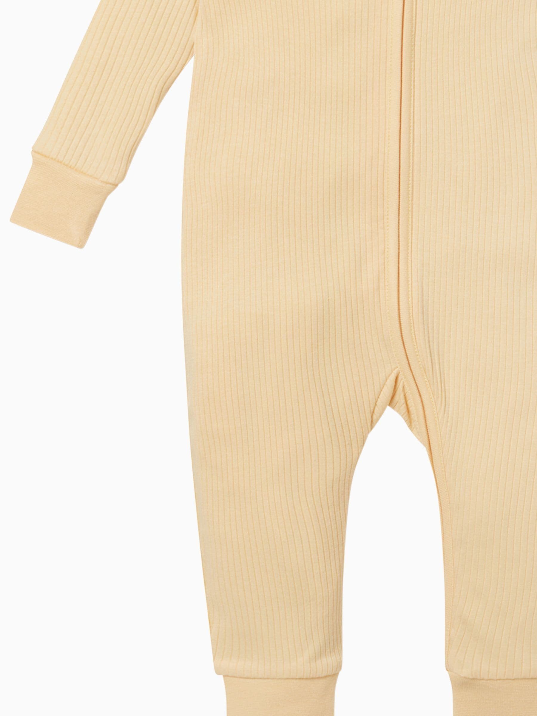 MORI Yellow Stretch Supersoft 2 Way Zip Sleepsuit image 5