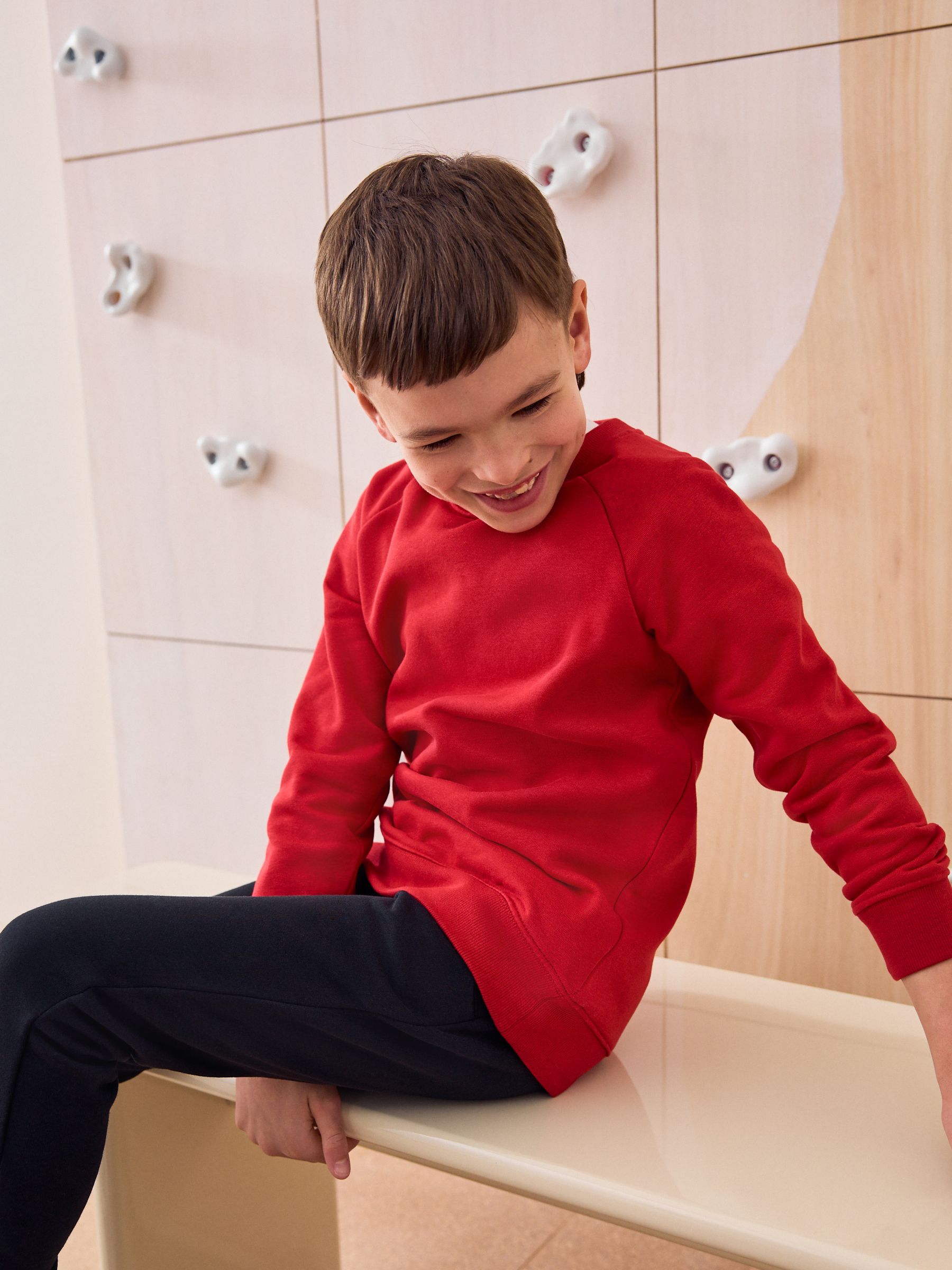 Dsiney Kidz - Red Crew Neck School Sweater (3-16yrs) image 2