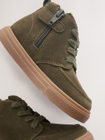 Green Standard Fit (F) Warm Lined Chukka Boots image 5