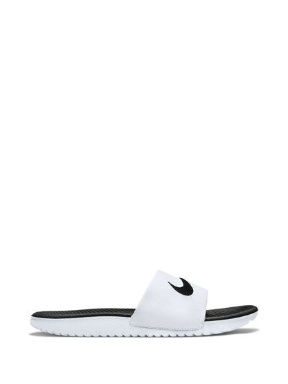 Nike White/Black Kawa Junior/Youth Sliders image 1