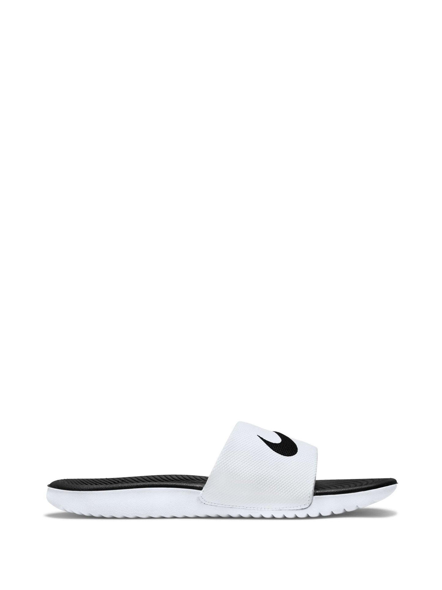 Nike White/Black Kawa Junior/Youth Sliders image 3
