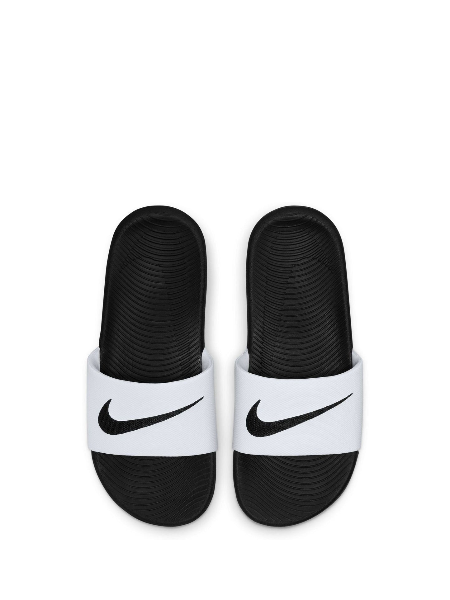Nike White/Black Kawa Junior/Youth Sliders image 4