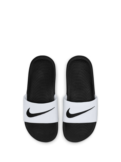 Nike White/Black Kawa Junior/Youth Sliders image 4