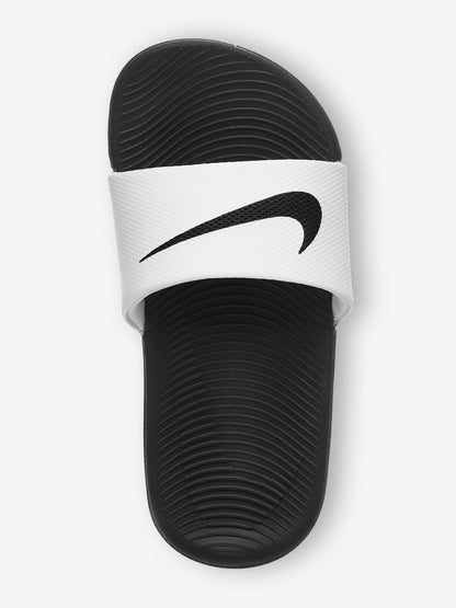 Nike White/Black Kawa Junior/Youth Sliders image 5