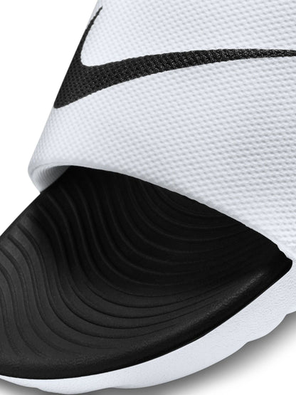 Nike White/Black Kawa Junior/Youth Sliders image 7