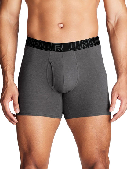 Dsiney Kidz - Under Armour Red/Grey Cotton Blend Performance Tech 6in Boxers 3 Pack image 2