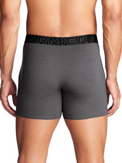 Dsiney Kidz - Under Armour Red/Grey Cotton Blend Performance Tech 6in Boxers 3 Pack image 3