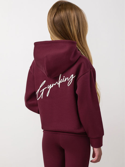 Dsiney Kidz - Gym King Red Script Relaxed Fit Hoodie image 2