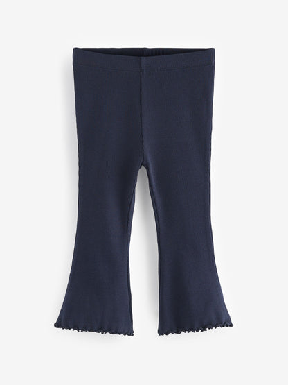 Navy Rib Flare Leggings (3mths-7yrs) image 5