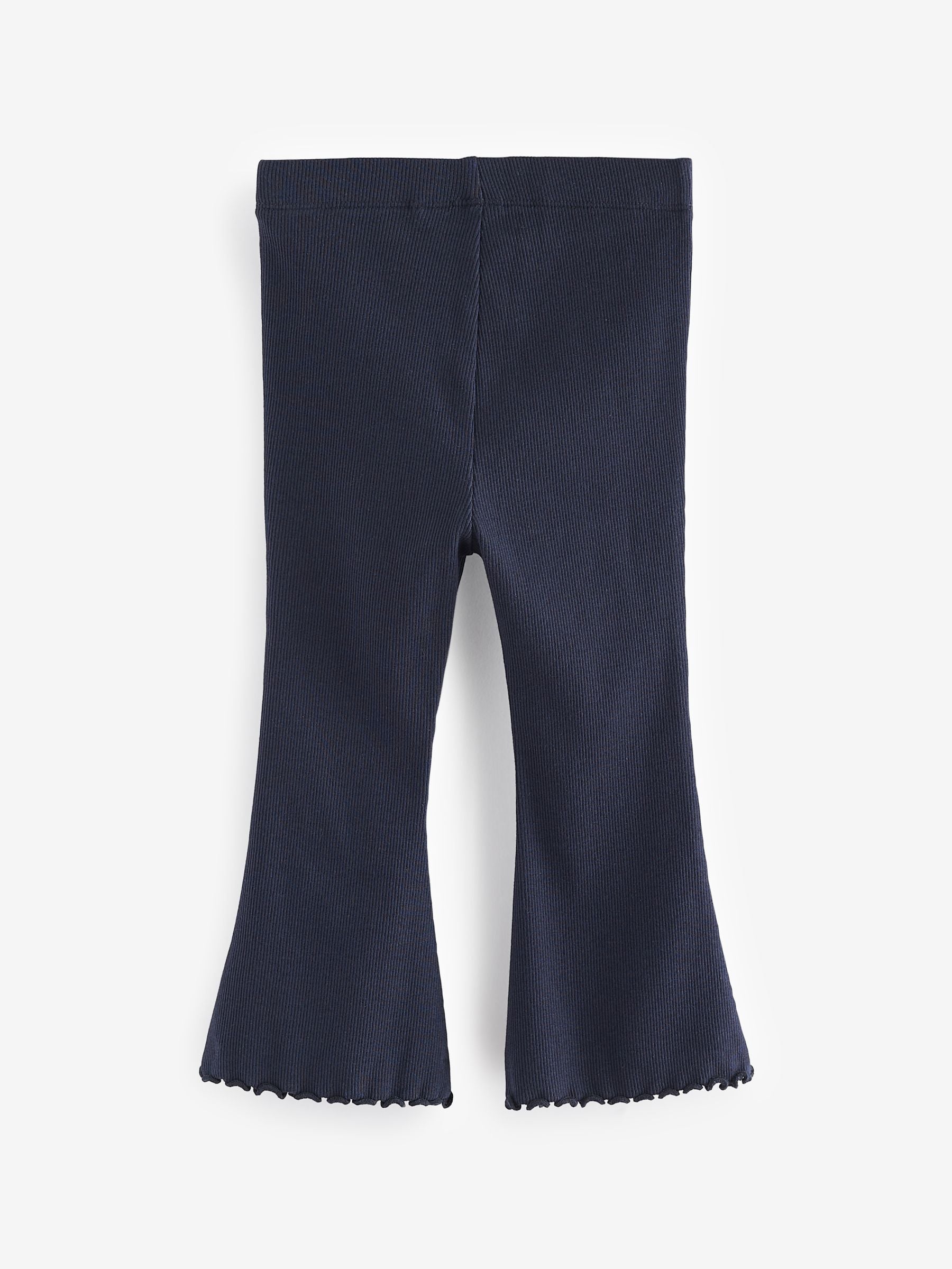 Navy Rib Flare Leggings (3mths-7yrs) image 6
