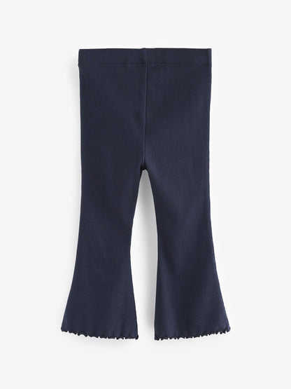 Navy Rib Flare Leggings (3mths-7yrs) image 6