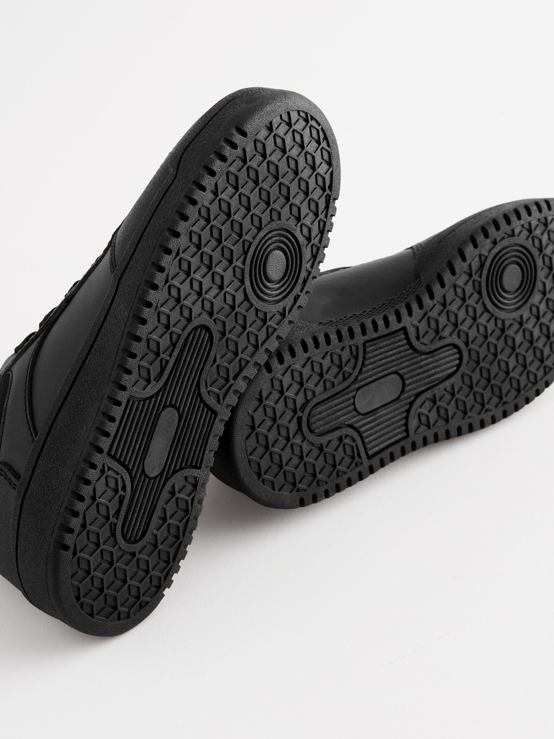 Black Wide Fit (G) School Lace-Up Shoes image 5