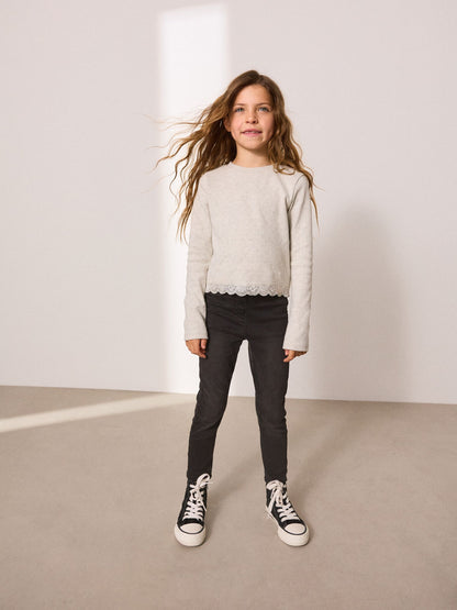 Dsiney Kidz - Charcoal Grey Regular Length Stretch Jeggings (3-16yrs) image 2