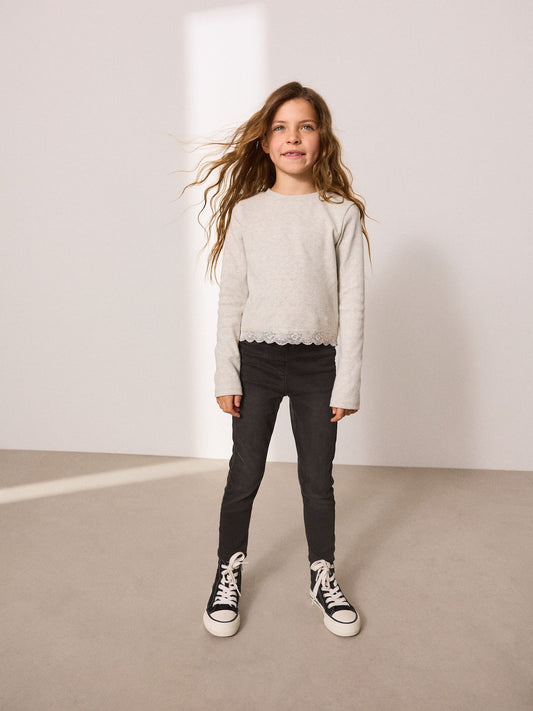 Dsiney Kidz - Charcoal Grey Regular Length Stretch Jeggings (3-16yrs) image 2