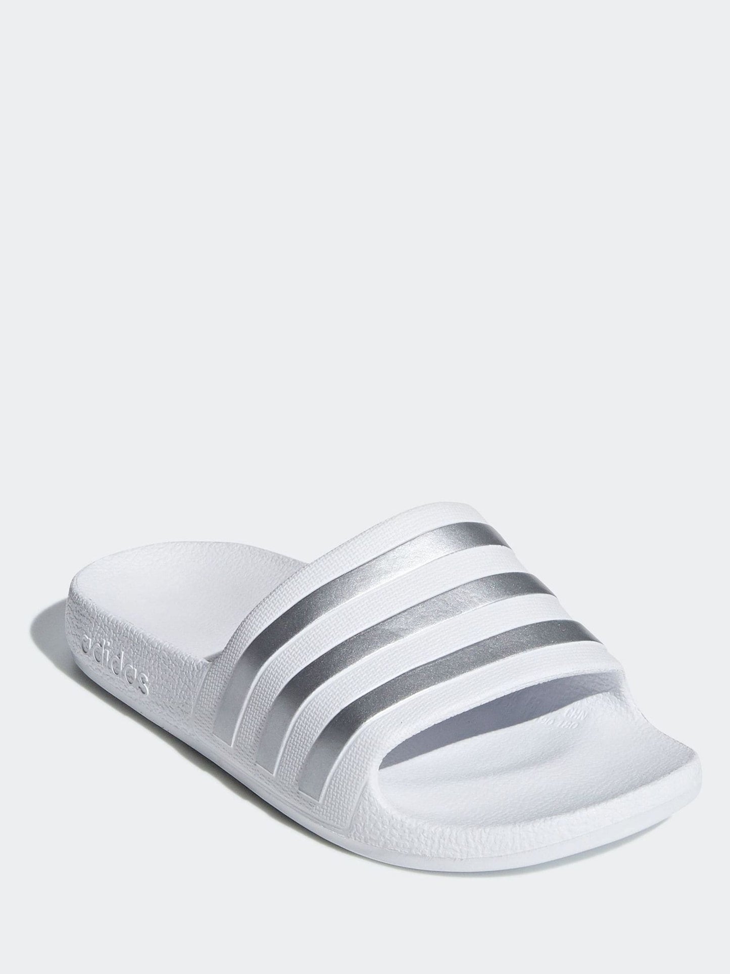 adidas White Adilette Kids Swim Sandals image 3