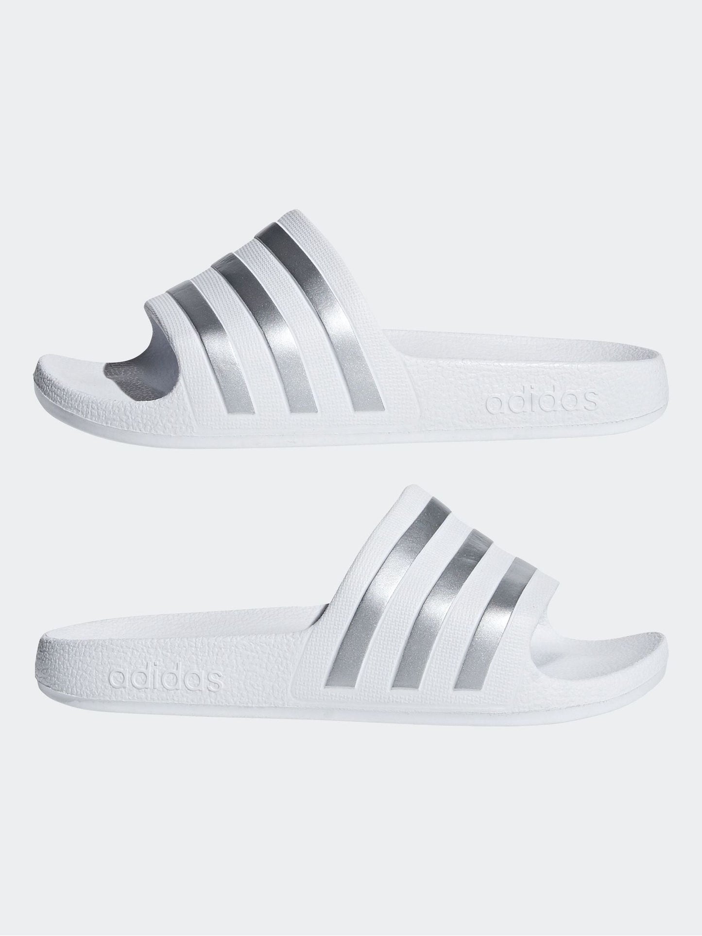 adidas White Adilette Kids Swim Sandals image 5