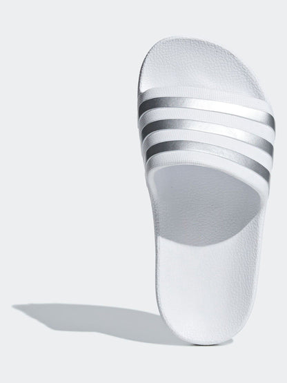 adidas White Adilette Kids Swim Sandals image 6