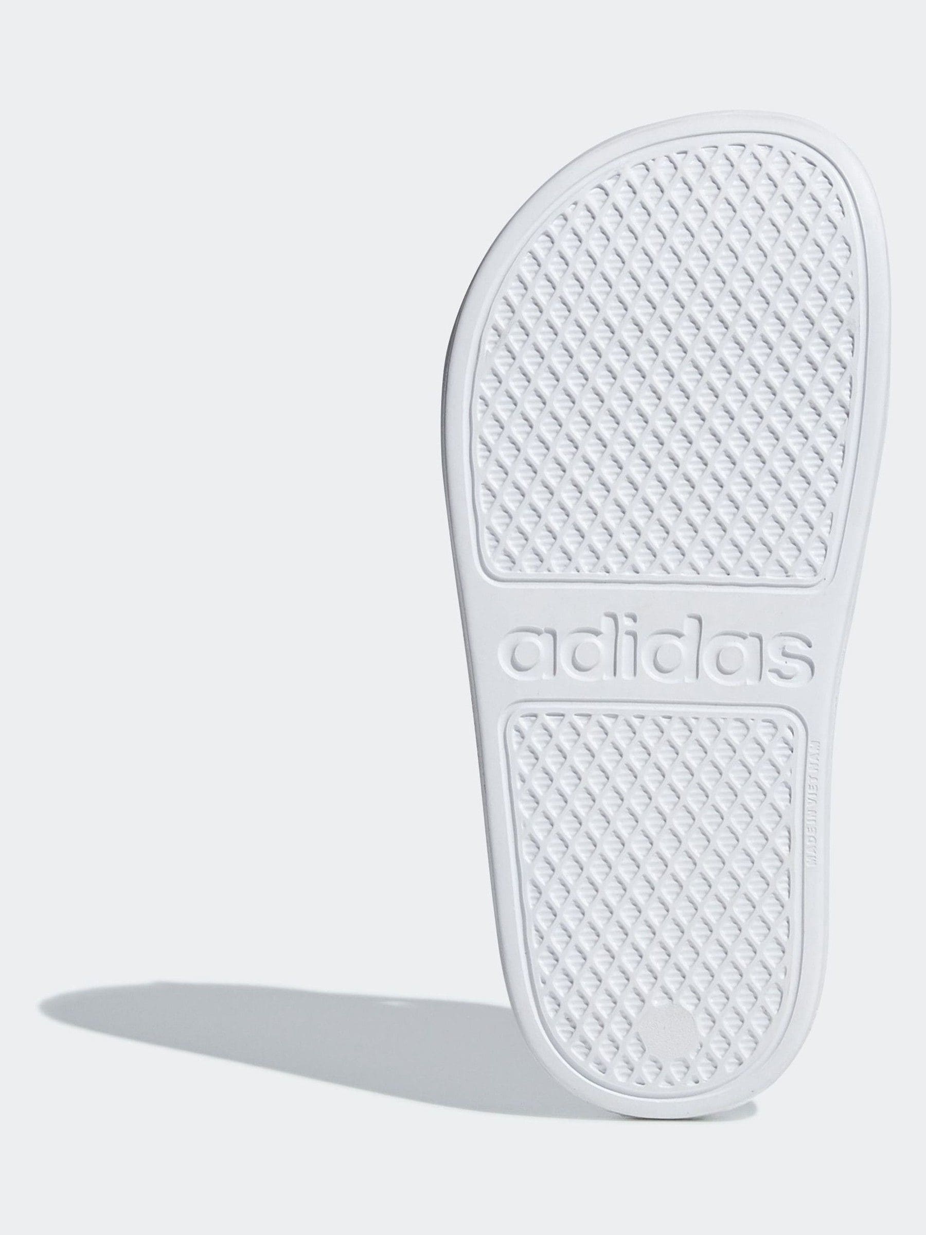 adidas White Adilette Kids Swim Sandals image 7