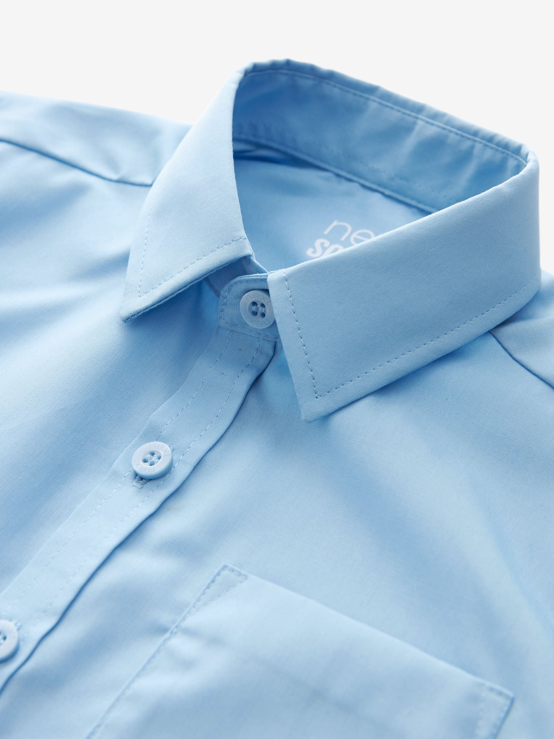 Dsiney Kidz - Blue Regular Fit Short Sleeve School 2 Pack Shirts (3-17yrs) image 5
