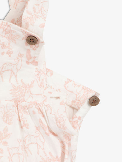 The Little Tailor Pink Woven 100% Cotton Rompersuit image 5
