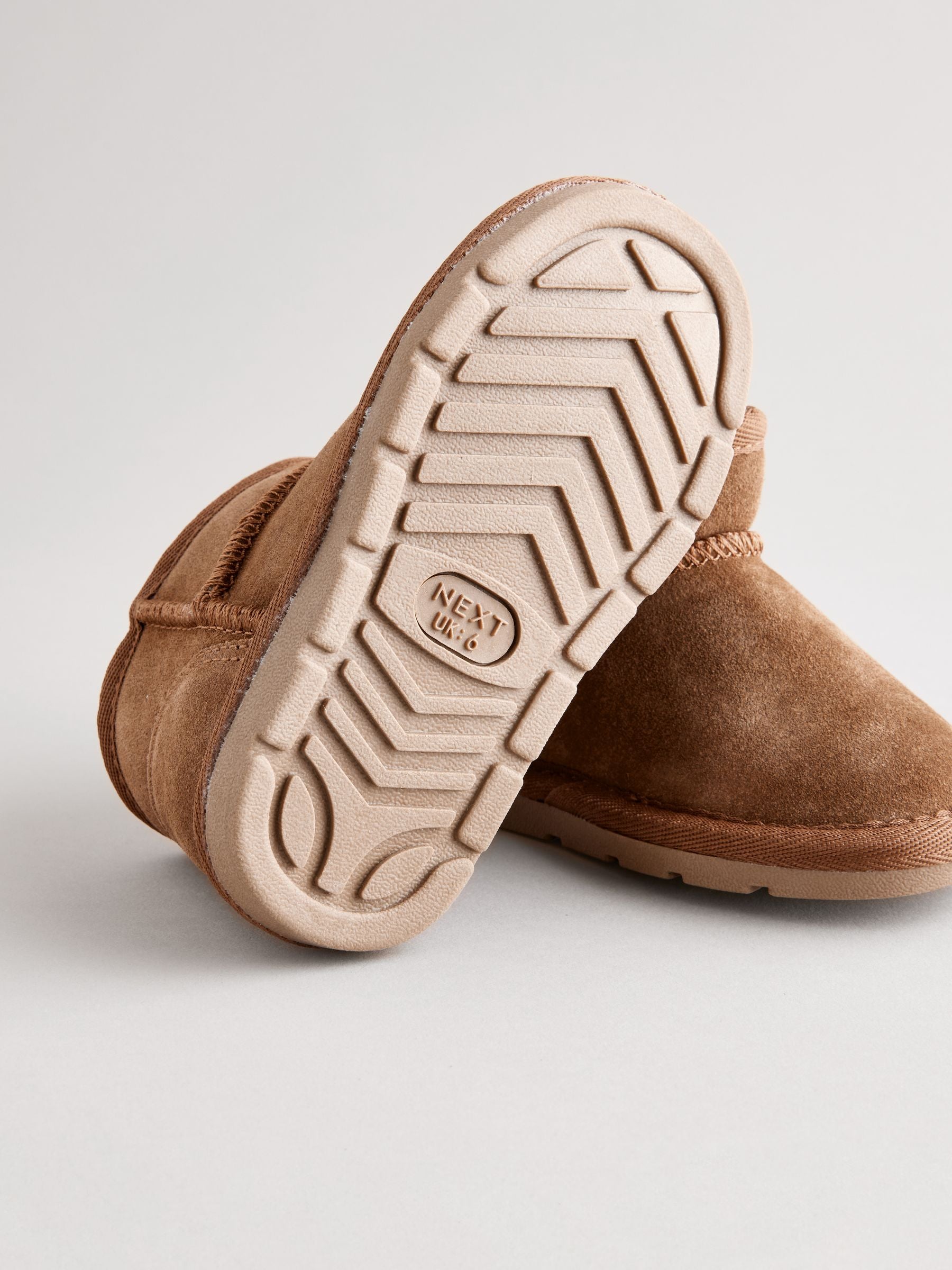 Brown Warm Lined Suede Boots image 3