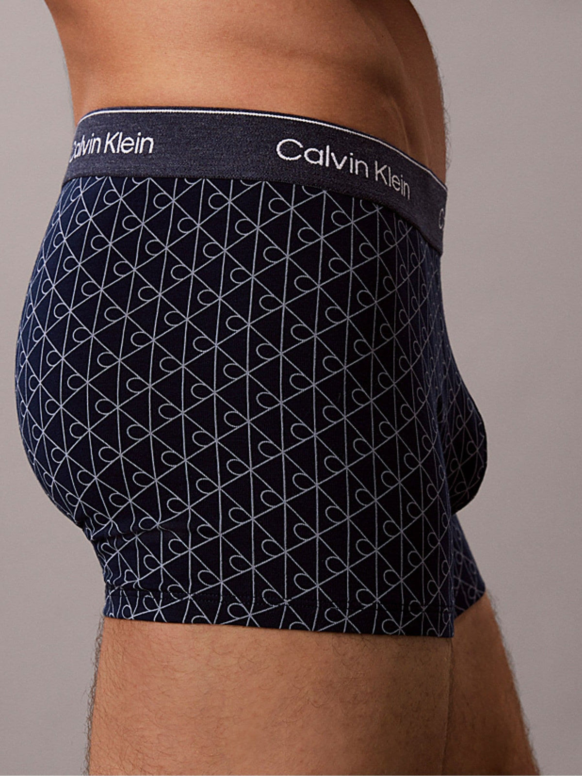 Dsiney Kidz - Calvin Klein Blue Icon Cotton Denim Emblem Trunks image 2
